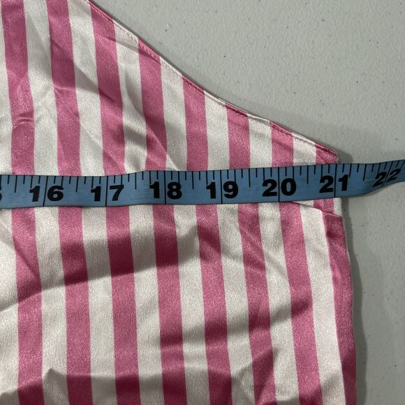 Victorias Secret Slip Top Womens XL Stripe Satin Raceback 90s Y2K - Picture 6 of 7